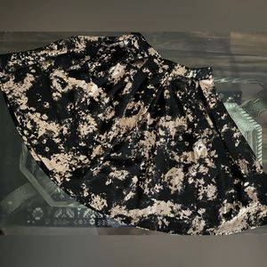 Black & Rose Gold Gathered Circle Skirt PERFECT FOR PARTIES